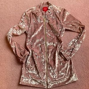 Guess Sweater Pink crushed Velvet Small